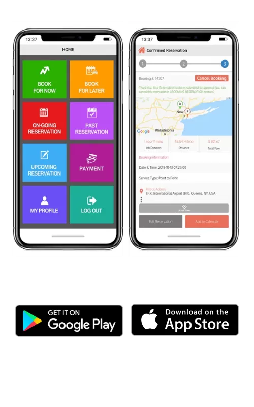 airport transfer mobile app, airport transfer, airport limo service,