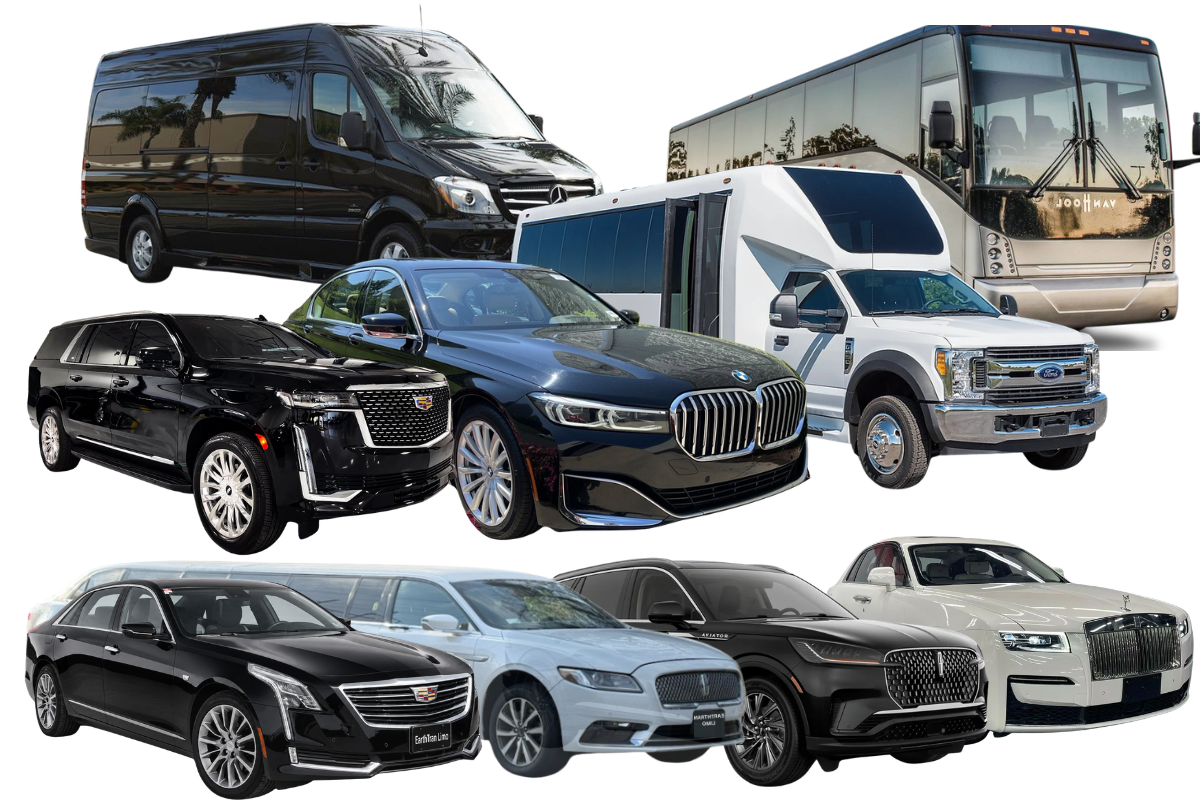 EarthTran Global Limousine fleet for Atlanta airport transportation