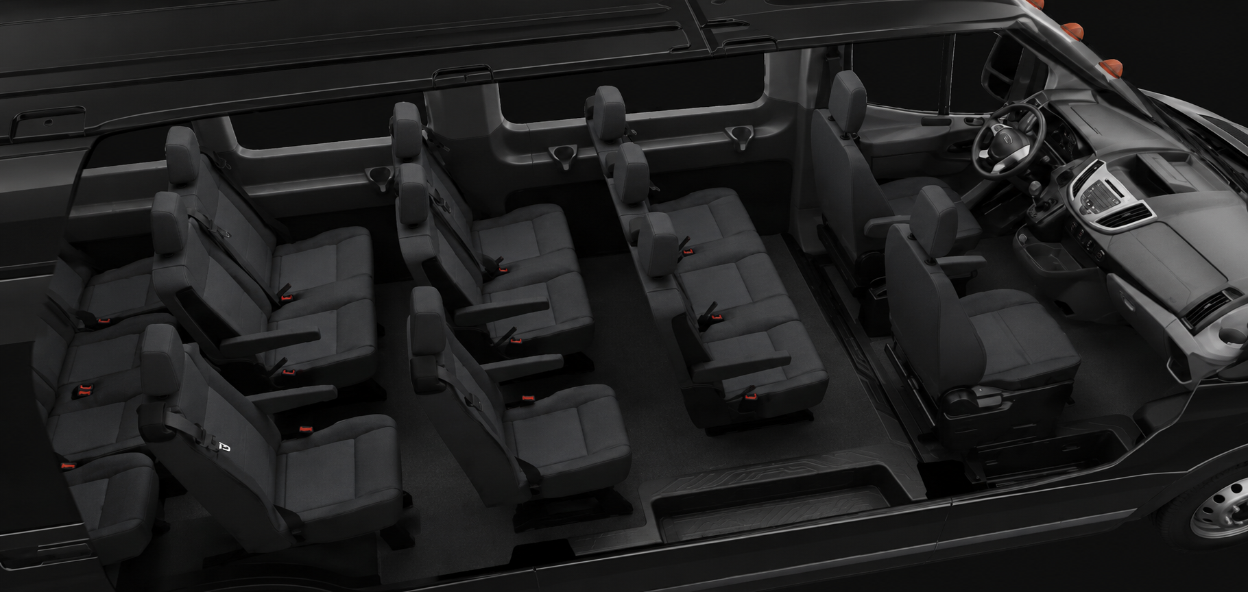 Ford Transit interior aisle thumbnail