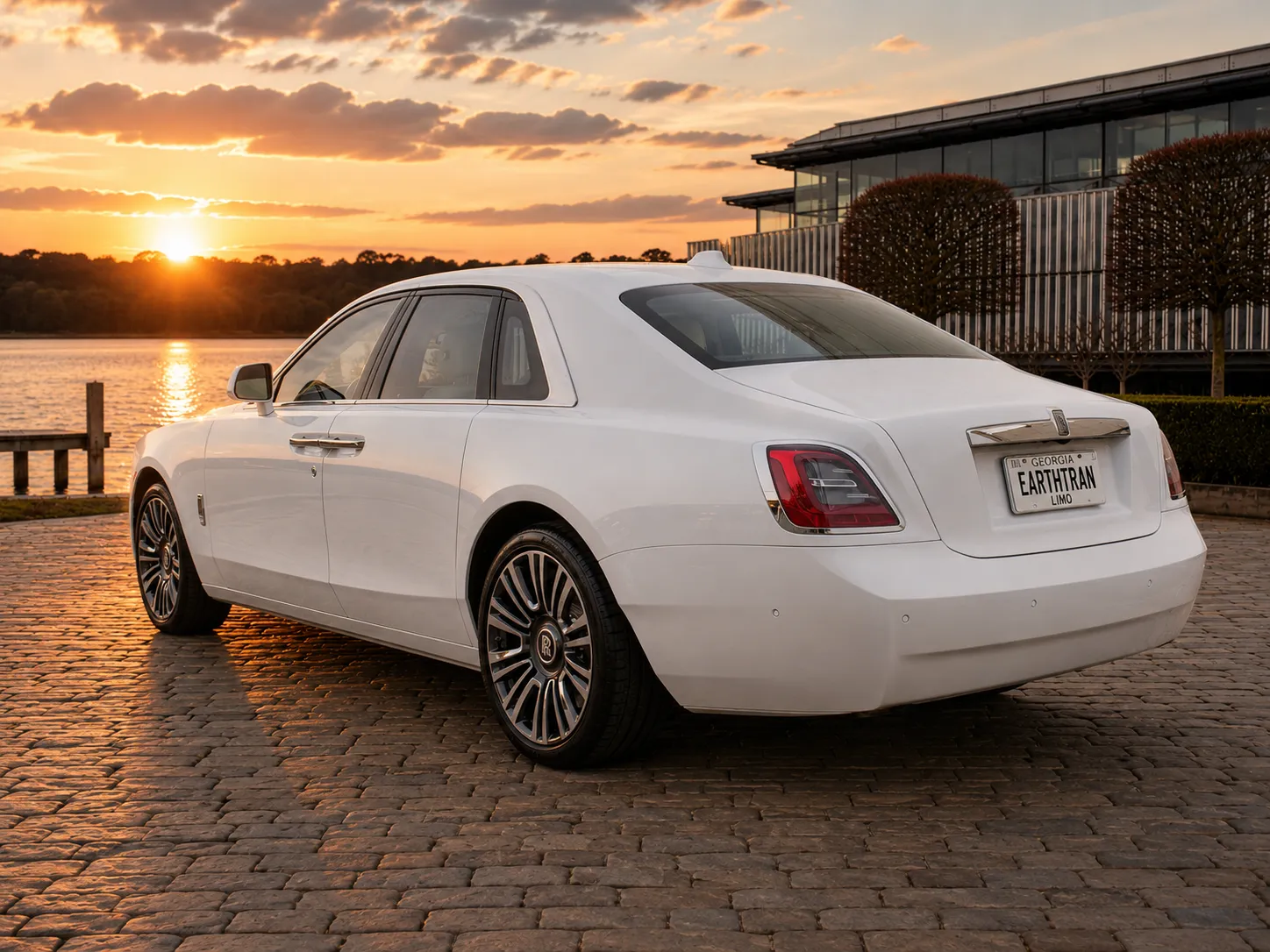 White Rolls-Royce rear exterior thumbnail