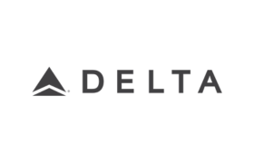 Delta-Airlines logo showing EarthTran Global Limousine provides services to Delta employees